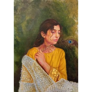Zeenat Khan, 20 x 30 Inch, Oil on Canvas, AC-ZEEK-002